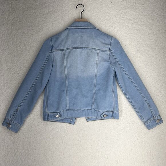 LC LAUREN CONRAD STRETCH DENIM BUTTON DOWN JACKET MISSES SIZE XS - Picture 5 of 7